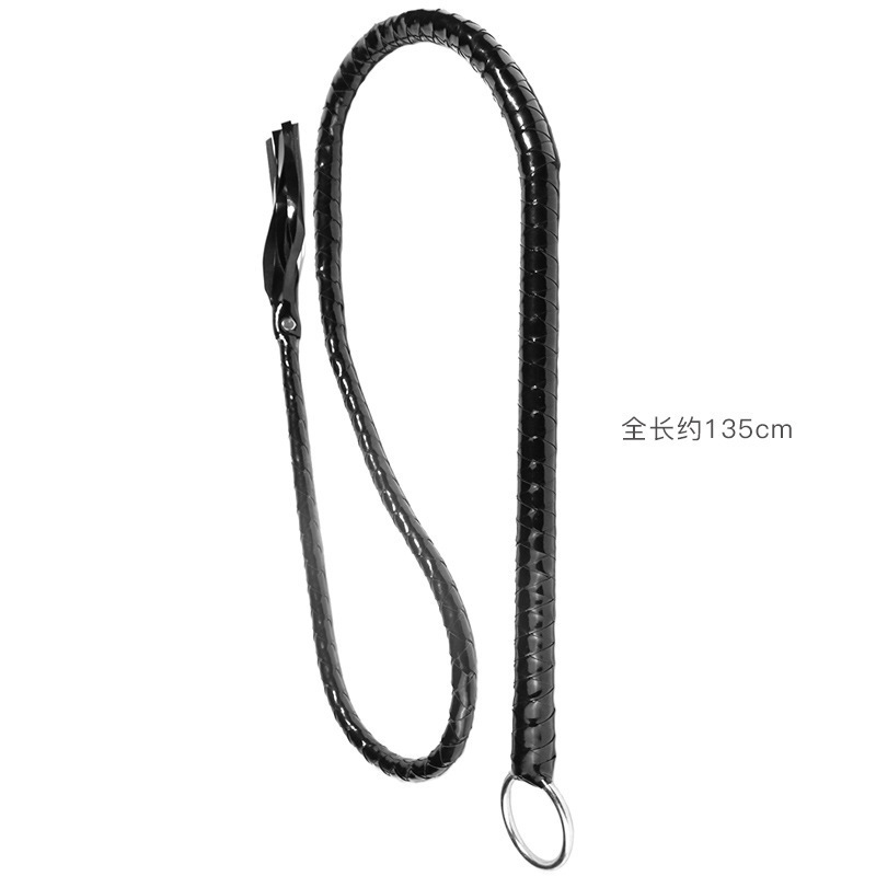 Jiuai SM PU Leather Whip 135cm Adult Sensory Play Tassel Whip - Image 5