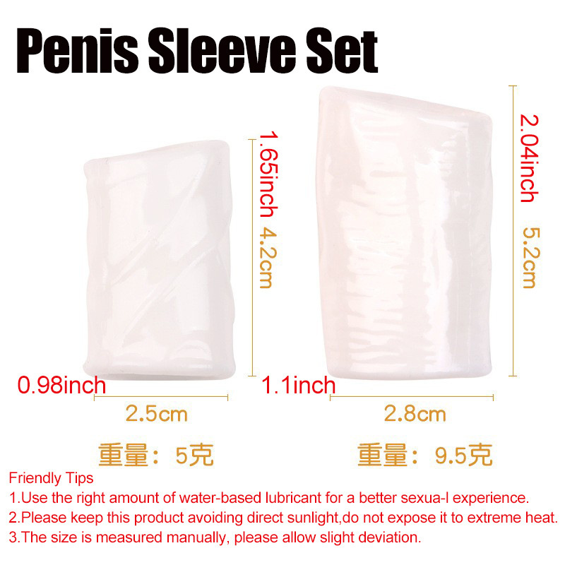 Male Foreskin Relief Ring, Thickened Soft Silicone Delay Ring, Cream White - Image 2