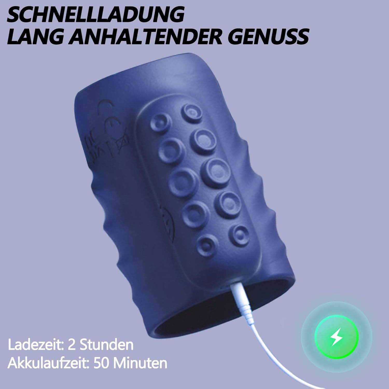 Yunman Remote-Control Vibrating Cock Ring, Silicone Penis Ring for Men - Image 4