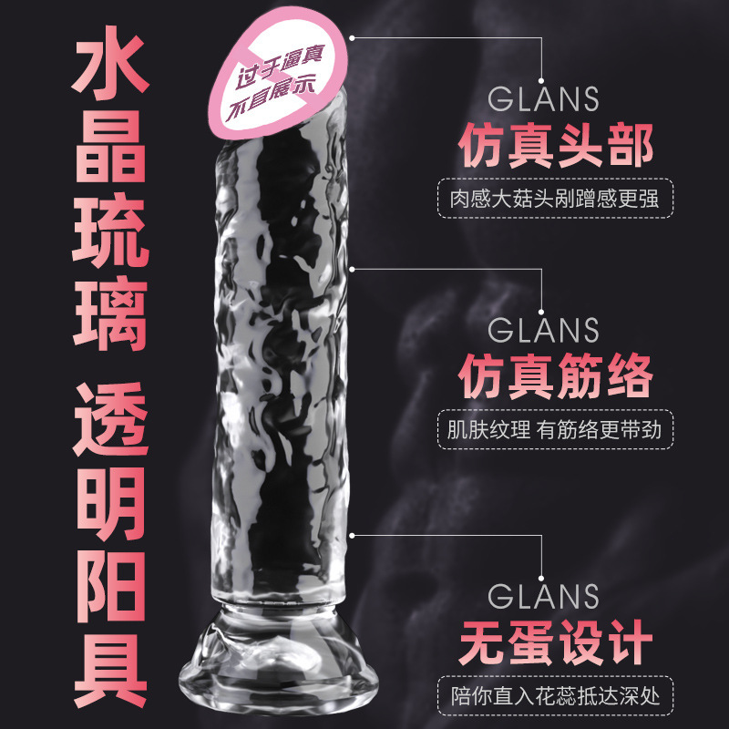 Transparent TPE Anal Plug, Adult Masturbation Device, Non-Vibrating - Image 3
