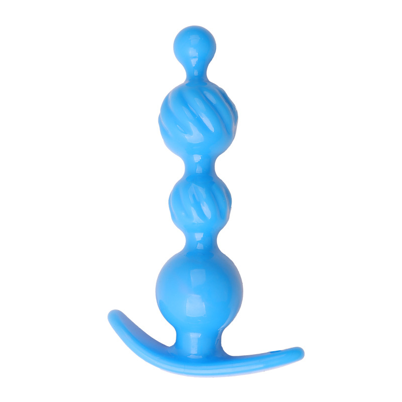 Chrysanthemum Anal Plug, Purple TPE Outdoor-Wear Anal Toy - Image 4