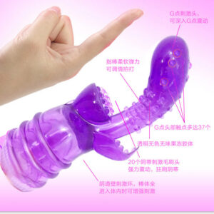 Honey Tongue Clitoral Vibrator Accessory with Soft Silicone Head, Purple, 14 cm