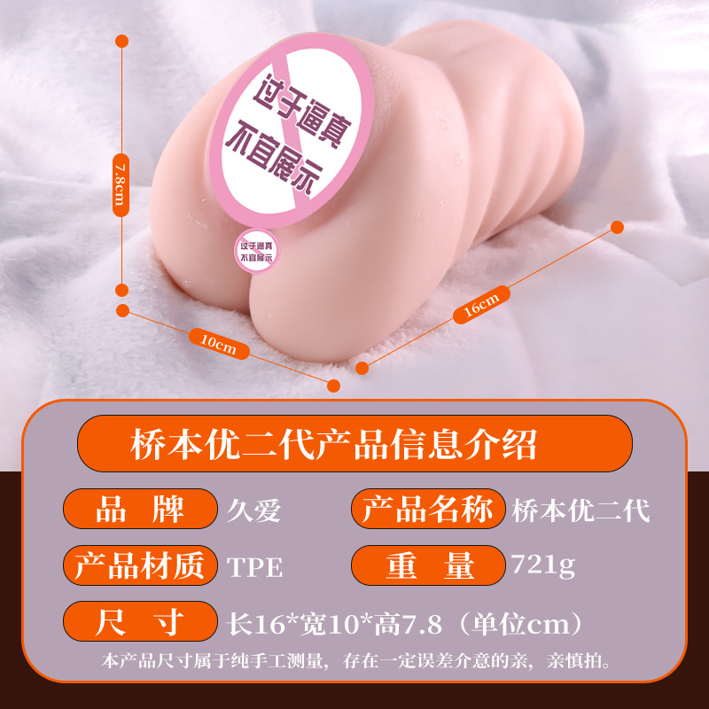 Hashimoto Yoo Second Generation Male Masturbator Cup TPE Inverted Mold Realistic Buttocks Manual - Image 3