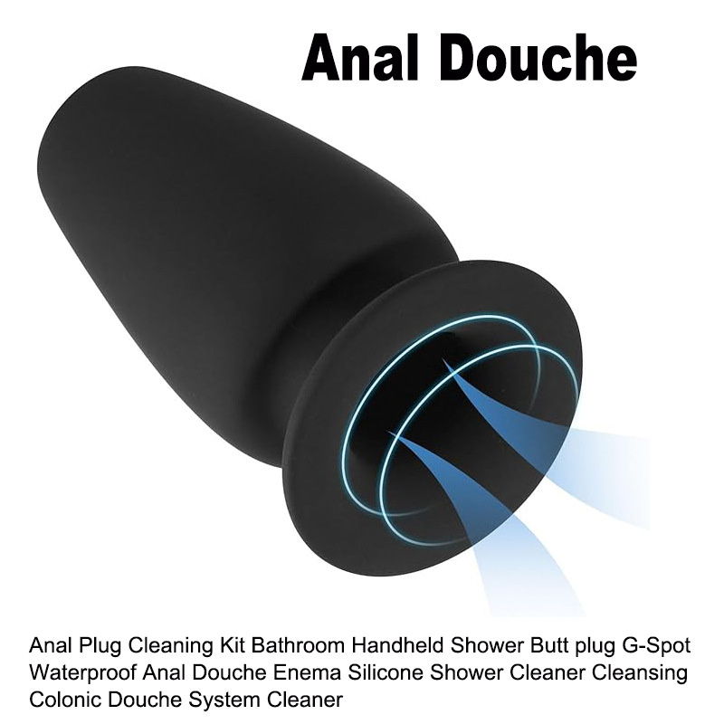Hollow Anal Plug, Small Silicone Training Plug, Black - Image 3