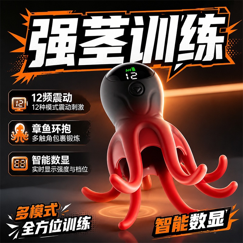 Jiuai Automatic Male Masturbator Cup Silicone Penis Trainer with Button Control - Image 2