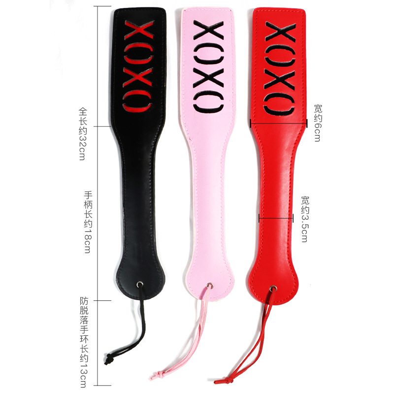 PU Leather Spanking Paddle for Couples, Adult Sensory Play Accessory, Red - Image 4