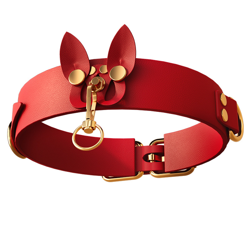 Jiuai PU Leather Bondage Handcuffs and Collar Set for Couples - Image 5