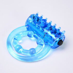 Yuechao Concentric Dual Delay Ring, TPE Cock Ring for Longer Lasting, Classic Blue Model