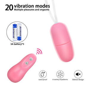 Luminous Egg Wearable Vibrator with Wireless Remote and Variable Frequency Modes