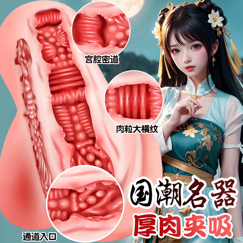Jiuai Half-Body Male Masturbator Realistic Butt Replica in Soft Silicone, Manual Use - Image 3