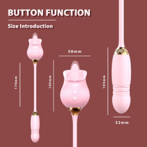 Dual-Head Tongue-Licking & Sucking Vibrating Egg with 12 Modes for G-spot Stimulation