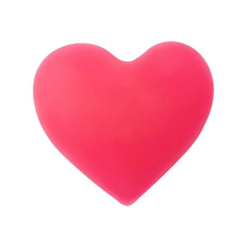 Heart-Shaped TPE Manual Masturbator Cup with Reverse-Mold Texture and Squeeze Vent Ball - Image 5