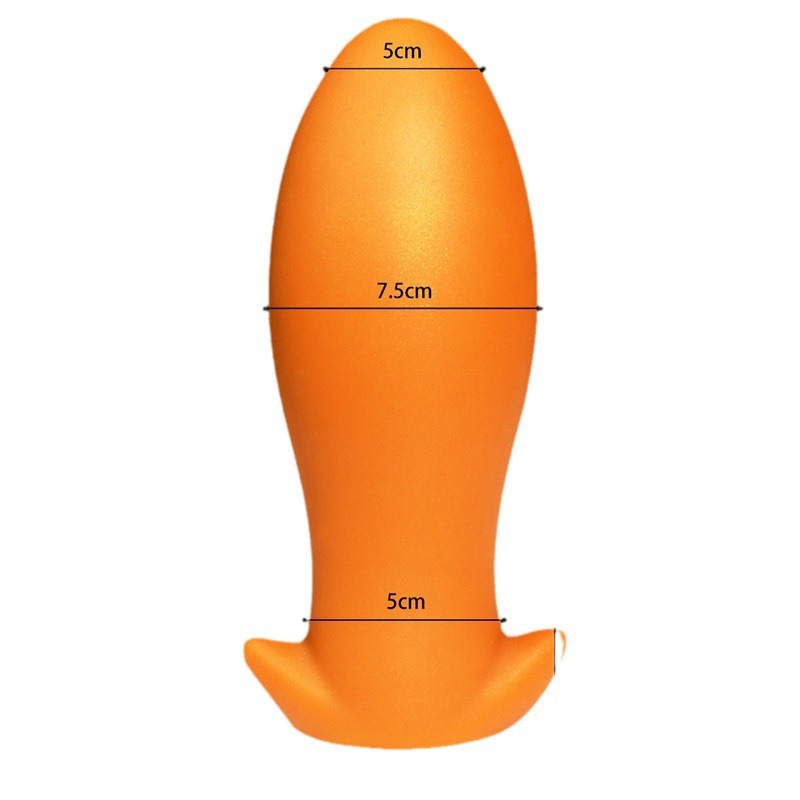 Silicone Anal Plug in Flesh Tone, Liquid Silicone, Adult Anal Beads - Image 5