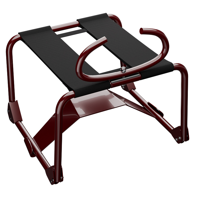 Jiuai SM Restraint Leg Spreader Strap in Black and Purple, Metal and Elastic Band - Image 5