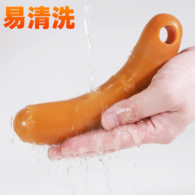 Liquid Silicone Anal Plug, Flesh Tone, Adult Anal Toy - Image 4