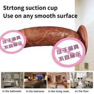 Jiuai Dalao Thick Liquid Silicone Manual Dildo in Flesh Tone