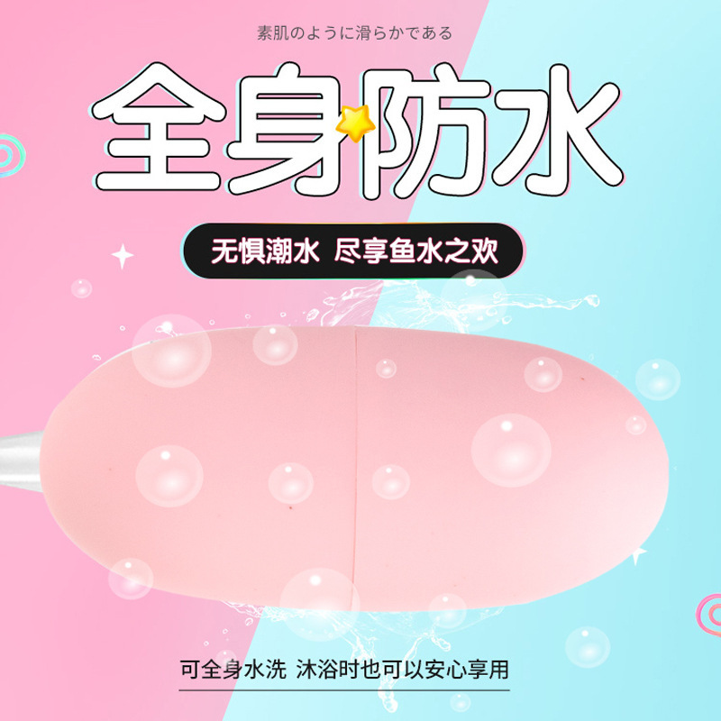 USB Rechargeable Vibrating Egg with 12 Vibration Patterns, Pink or Purple TPE-ABS Design - Image 2