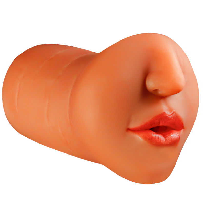Jiuai TPE Male Masturbation Cup with Vaginal and Buttocks Inverted Mold, Manual, Flesh Tone - Image 5