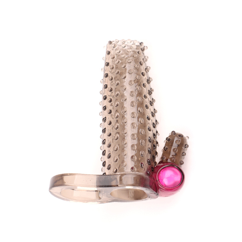 Open-Ended Diamond Textured Penis Extension Sleeve, Non-Vibrating TPE Delay Cover - Image 5