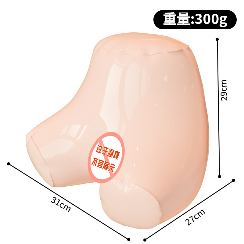 Inflatable TPE Male Masturbator with Vaginal and Anal Openings, Manual Use - Image 5