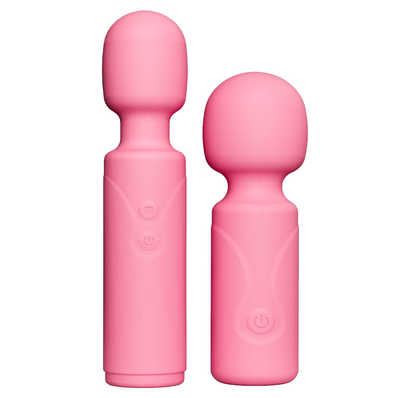 Strong Vibration Mini AV Wand Massager, One-Button Control, External Use, Pink - Image 5