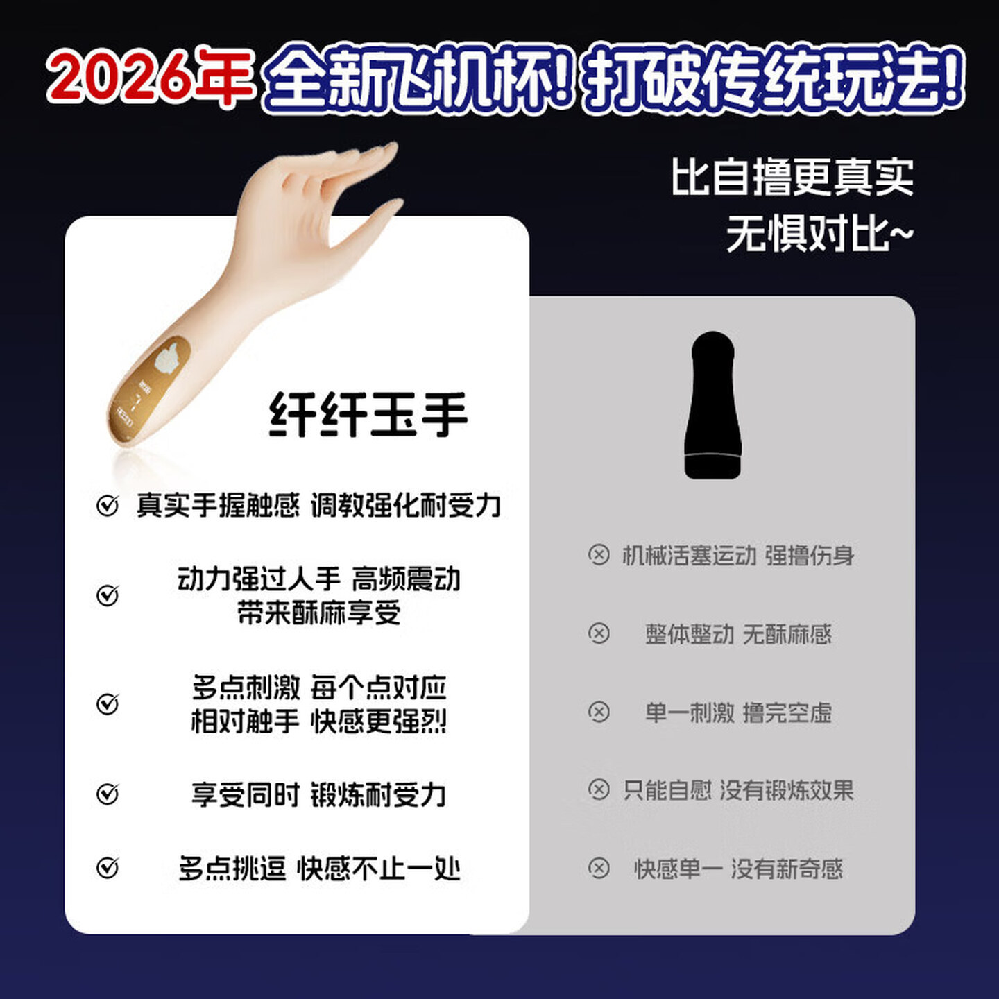 Men's Desensitization Training Device, Silicone Multi-Frequency Vibration Penis Massager with Button Control - Image 4