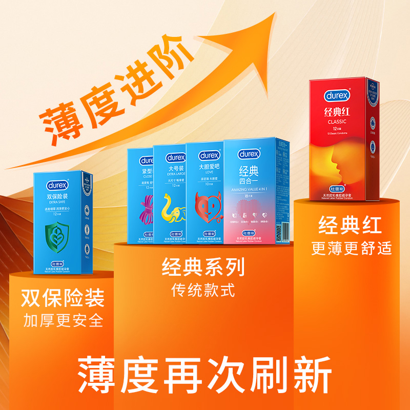 Durex Large Size Condoms, Thin Rubber, 12-Count Pack - Image 3