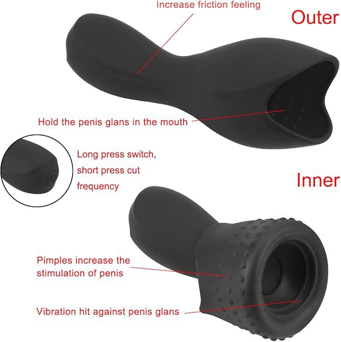 Knight Vibrating Urethra Insertion Stick with Replaceable Silicone Head, Button Control Prostate Trainer - Image 3