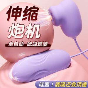 Mystery Teasing Retractable Sucking Vibrator for Women with Remote Control