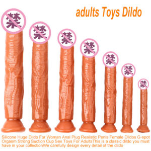 Crystal Realistic Dildo Soft Silicone Transparent Flesh Masturbation Toy for Adults