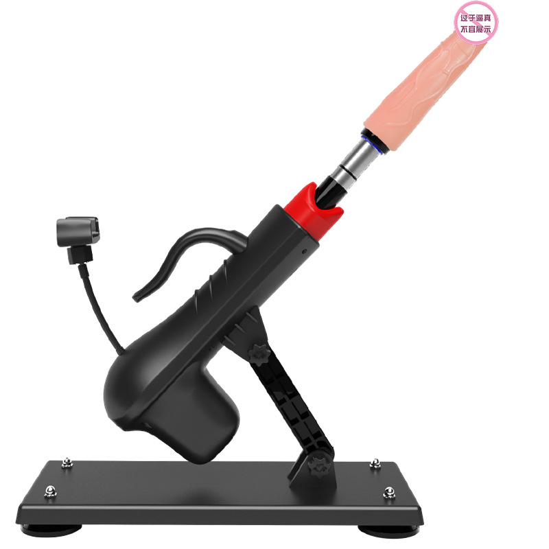 Jiuai Telescopic Gun Machine with Standard Dildo, One-Button Control, ABS, Black - Image 5