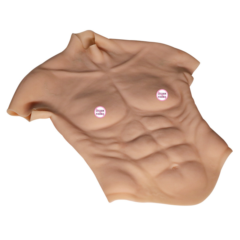 Jiuai Silicone Fake Eight-Pack Abs Cosplay Muscle Chest Costume for Adults - Image 5