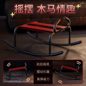Jiuai SM Sex Trojan Chair with Handcuffs, Adult Bondage Furniture in Red