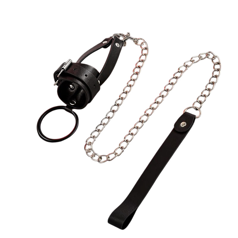 Jiuai SM Nipple Clamps in Black PU and Metal for Couples Bondage Play - Image 5