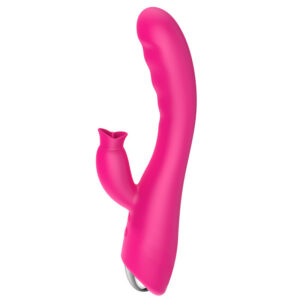 Tongue-Licking Telescopic G-spot Vibrator with Heating and Swing Motion
