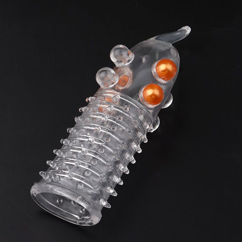 Elephant Nose Wolf Tooth Delay Set for Men, Ultra-Thin Textured Sleeve, Purple - Image 2