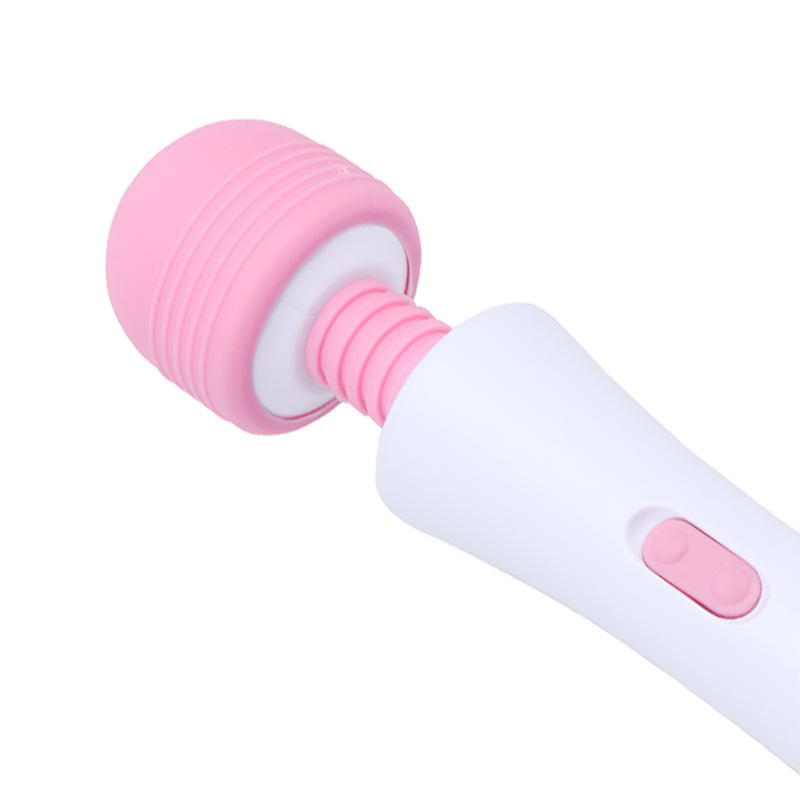 Wave AV Wand Vibrator, USB Rechargeable Wireless, 12 Frequency Modes, Pink-White - Image 5