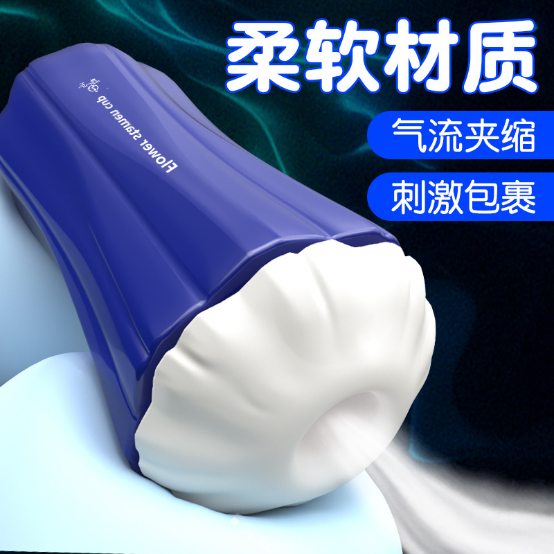 Jiuai Manual Airplane Cup Male Masturbator in TPE with ABS Housing, Purple - Image 3