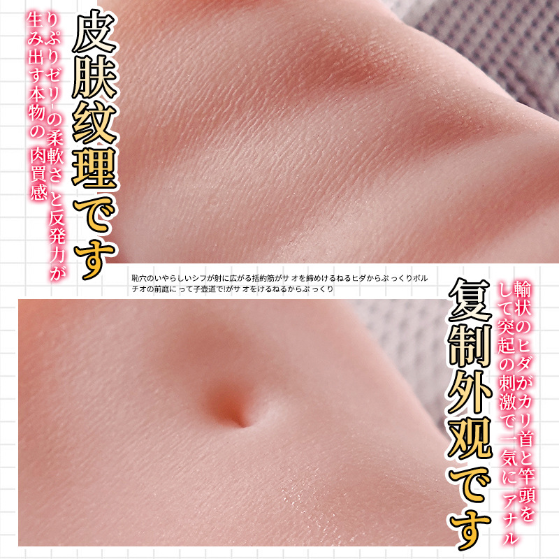 Jiuai Manual Male Masturbator Cup with TPE Buttocks Simulation, 160g Compact Design - Image 3