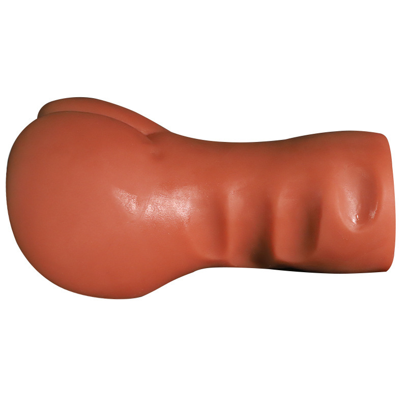 Jiuai Brown Half-Body Solid Doll Male Masturbation Device with Inverted Aircraft Cup - Image 4
