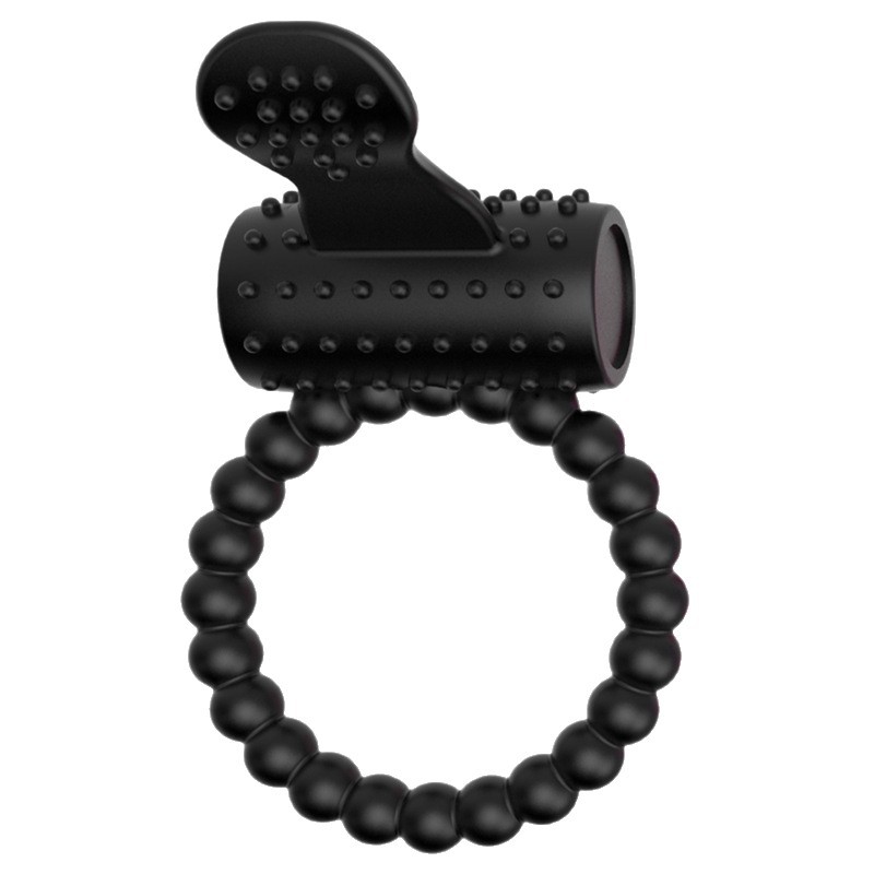 Silicone Vibrating Locking Ring with Prostate Massager, Electric Delay Ring, Purple - Image 5