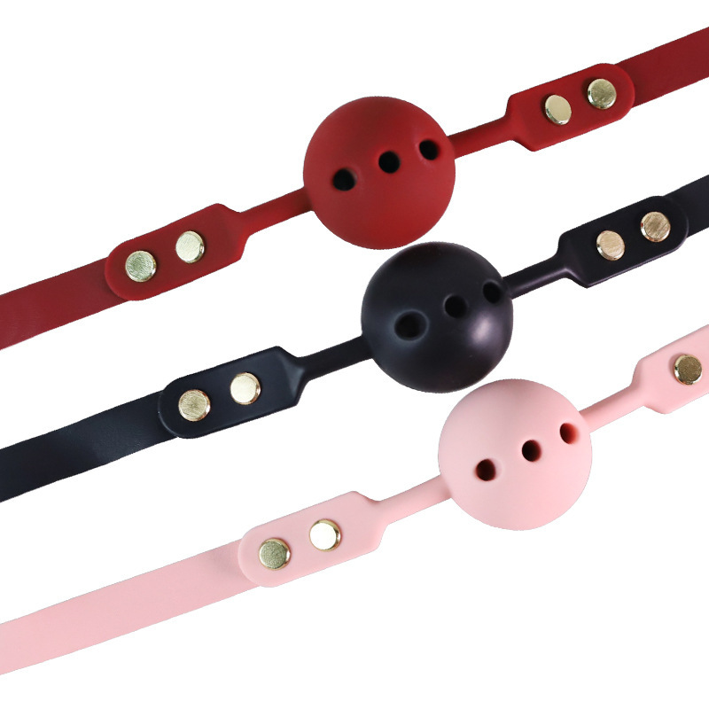 Jiuai Silicone Mouthball & Handcuffs Set, SM Bondage Props for Couples - Image 4