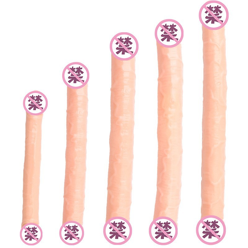 Double-Headed Transparent TPE Dildo, Flexible Dual-Ended Anal and Vaginal Toy - Image 5