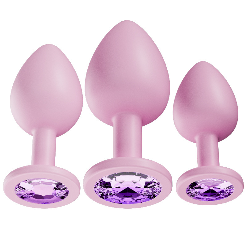 Silicone Anal Plug in Black, Adult Anal Beads, Non-Vibrating, Multiple Sizes - Image 5