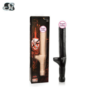 Knight's Sword PVC Suction Dildo with Suction Cup, Dark Skin Tone