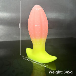 Colorful Pineapple Silicone Anal Plug, Small Size Adult Toy
