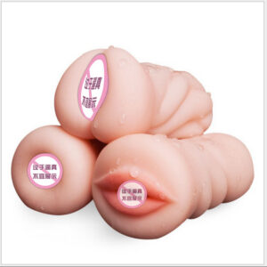 Manual Male Masturbator with TPE Sleeve, Skin-Tone Reverse Mold Cup