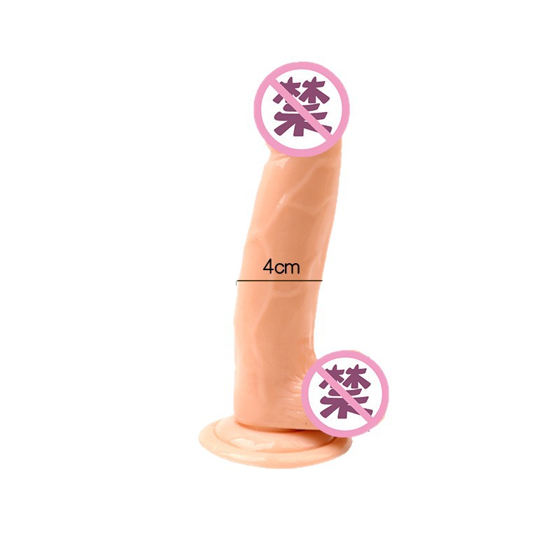 Suction-Cup Silicone Dildo with TPE Shaft, Hands-Free Manual Design, Extra-Large Size - Image 5