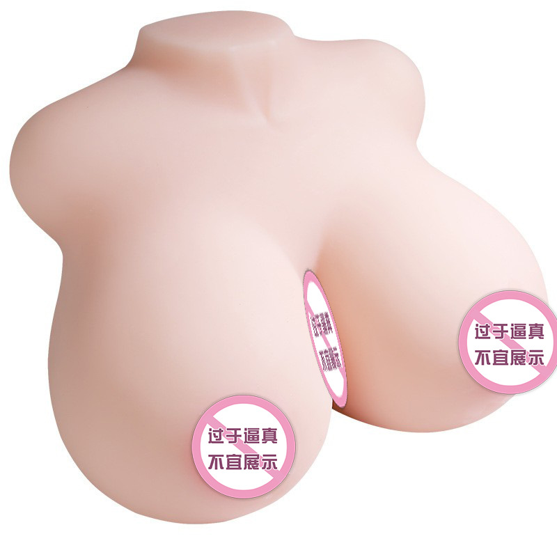 Male Masturbation Cup Torso Doll TPE Manual Control Flesh Tone - Image 5