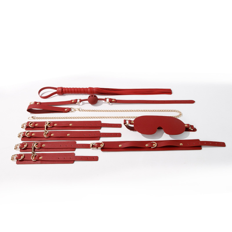 Jiuai SM Nipple Clamps & Handcuffs Training Set, 11-Piece Plush Bondage Kit - Image 5